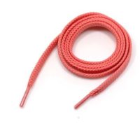 Široké šnúrky do topánok, jeden pár - Červeno oranžové, 160 cm