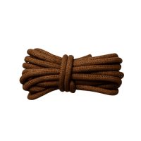 Šnúrky do topánok, jeden pár - Tmavo hnedé, 160 cm