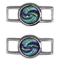 Trekové šnúrky do topánok, jeden pár - Šedo zelené, 120 cm