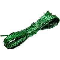 Šnúrky do topánok alebo do mikiny, jeden pár - Zelené, 110 cm
