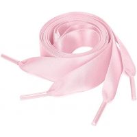 Hodvábné stuhové šnúrky do topánok alebo do mikiny, jeden pár - Ružové, 120 cm