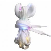 LED svietiace šnúrky do topánok, jeden pár - Sedem farieb, 120 cm