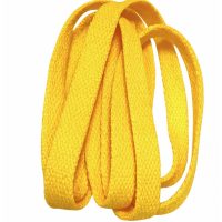 Široké šnúrky do topánok, jeden pár - Žlté, 120 cm