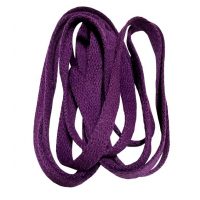 Široké šnúrky do topánok, jeden pár - Tmavo fialové, 100 cm
