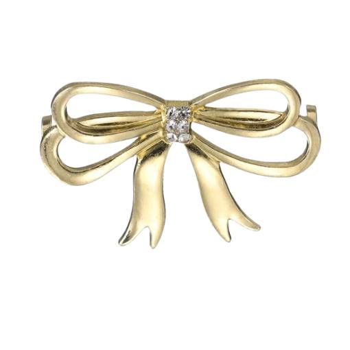 Foto - Ozdobná spona na tkaničky - Mašle, zlatá