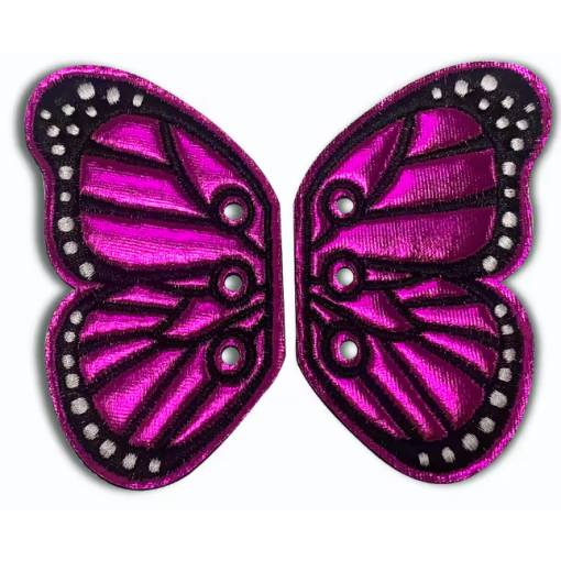 Foto - Ozdobná krídla na šnúrky - Motýlí, ružová