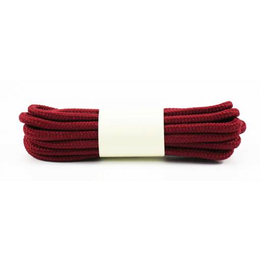 Foto - Šnúrky do topánok, jeden pár - Tmavo červená, 150 cm