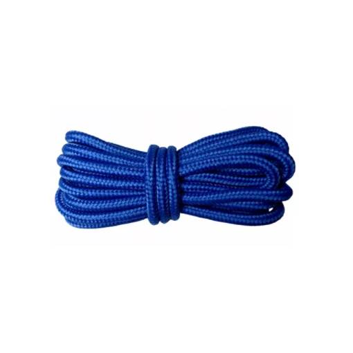 Foto - Šnúrky do topánok, jeden pár - Zafírově modré, 100 cm