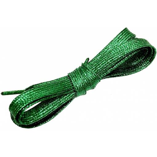 Foto - Šnúrky do topánok alebo do mikiny, jeden pár - Zelené, 110 cm
