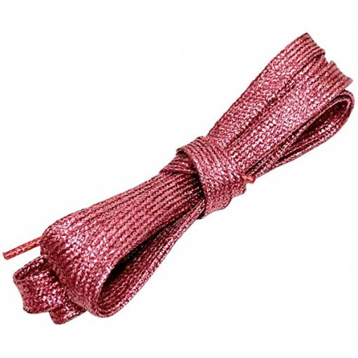 Foto - Šnúrky do topánok alebo do mikiny, jeden pár - Ružové, 110 cm