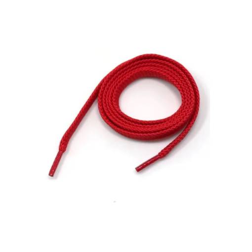 Foto - Široké šnúrky do topánok, jeden pár - Červené, 100 cm