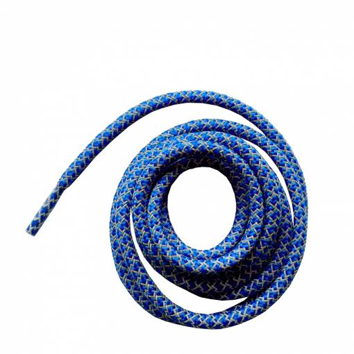 Foto - Fluorescentné šnúrky do topánok okrúhle, jeden pár - Nebesky modré, 100 cm