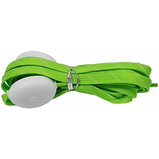 Foto - LED svietiací šnúrky do topánok, jeden pár - Zelené, 120 cm